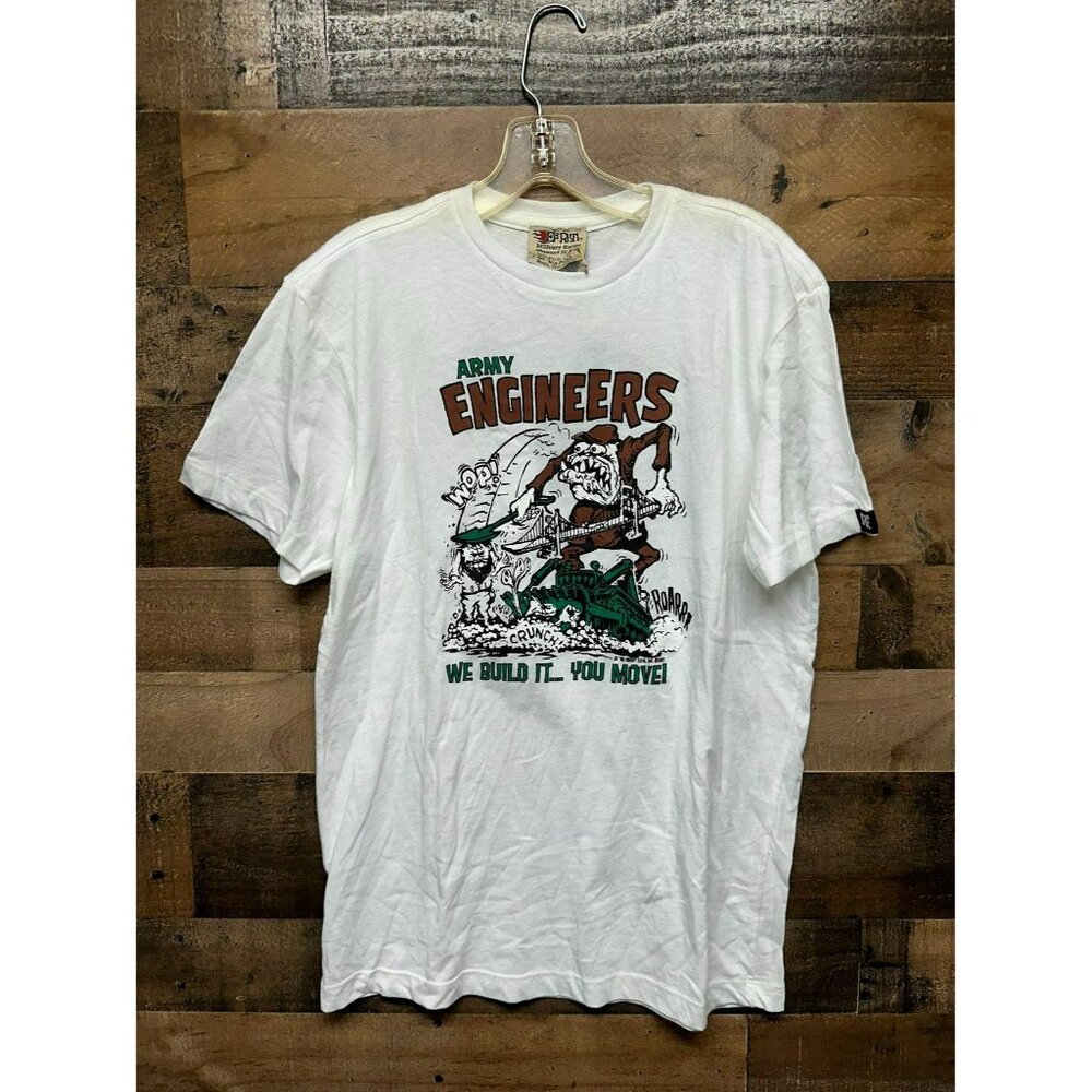 NWT Ed Roth "Army Engineers" Men's T-Shirt Size Small